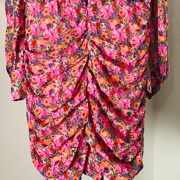 ZARA Blogger Fav Floral Ruffle Mini Dress New Plus Size - Picture 13 of 16